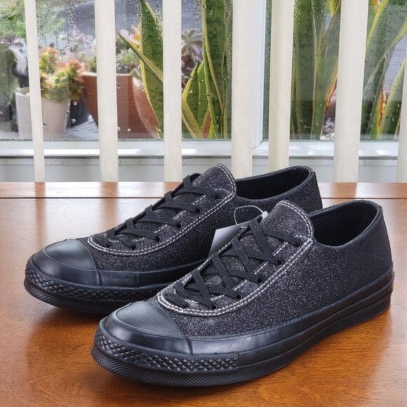Converse X JW Anderson CTAS 70 VTG Ballet UT Ox Black 160802C Black/Glitter NWB - Picture 12 of 14